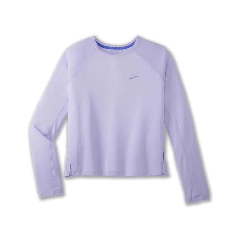 Brooks Sprint Free Breathable Long Sleeve Running Shirt - Women's - Lavender Purple/Violet Dash (637